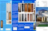Puertas Residenciales Puertas Residenciales Puertas Residenciales · 2016-06-23 · puertas de medidas especiales. UNA HOJA DOS HOJAS Las puertas se suministran paletizadas, en sentido