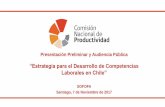 Laborales en Chile” - Comisión Nacional de Productividad · Índice de Prioridad Social y % de establecimientos TP en la Región Metropolitana, 2016 Relación Positiva entre la