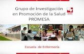 Grupo de Investigación en Promoción de la Salud PROMESAuvsalud.univalle.edu.co/escuelas/enfermeria/... · en la promoción de la salud sexual y la prevención de VIH. Investigación