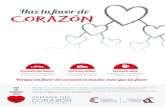 H t favor d˛ corazoN - Sociedad Española de …...Participa en la “cadena de favores” y ayúdanos a prevenir las enfermedades cardiovasculares. Haz tu favor de corazón a una