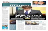 Alistan arresto de Puigdemont - Excélsior · confirmar el pago de mil 121 millones de un bono para evitar un default. “A partir de este pago, decreto un refinancia-miento y una