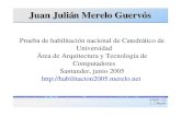 Juan Julián Merelo Guervósgeneura.ugr.es/~jmerelo/habilitacion2005/presentacion/cv-presentac… · 6/16/05 [11] J. J. Merelo Tercer ciclo Tutor de 3 alumnos de doctorado (20042006).