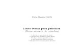 Cinco temas para películas (Para cuarteto de cuerdas) · (Para cuarteto de cuerdas) Eblis Álvarez (2015) I. Que no sea para género de horror II. Que por favor sea para el género