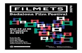 ÍNDICE - Filmets Badalona Film Festival€¦ · x Clúster 'Coproduccions Catalunya-L'Apúlia (Itàlia). Oportunitats de negoci' 10 'Pinocchio Elettronico', la película muda de