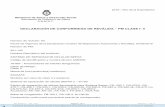 DECLARACIÓN DE CONFORMIDAD DE REVÁLIDA – PM CLASE I- II · 2019-02-11 · LUGAR Y FECHA: Argentina, 29 enero 2019 Responsable Legal Firma y Sello Responsable Técnico Firma y
