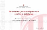 Els infants i joves emigrats sols acollits a Catalunya · emigrats sols s’ha més que doblat en els dos darrers anys (2017 i 2018) respecte l’any anterior, situant -se en 3.659