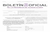 N.º 157 VIERNES, 30 DE DICIEMBRE DE 2016 1 BOLETÍN OFICIAL · Periféricos de la Consejería de Fomento en Guada-lajara de fecha 28/3/2014 se otorgó a GAS NATU-RAL CASTILLA-LA