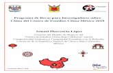 Programa de Becas para Investigadores sobre China del ......2 Programa de Becas para Investigadores sobre China del Centro de Estudios China-México 2019 I. Introducción El presente