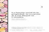La función social de la propiedad: la recepción de León Duguit en … · 2017-01-20 · La función social de la propiedad… 59 3 La función social de la propiedad: la recepción