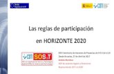 Las reglas de participación en HORIZONTE 2020eshorizonte2020.cdti.es/recursos/doc/eventosCDTI/... · Categorías de Costes: Costes Directos vs Costes Indirectos EJEMPLOS DE COSTES