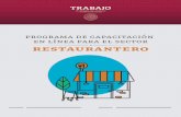 Programa de capacitacion · 2020-04-15 · Programa de capacitación en línea para el sector restaurantero 3 CURSOS DE HABILIDADES BLANDAS CURSOS DE HABILIDADES TÉCNICAS No. Nombre