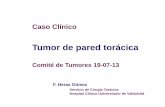 Tumor de pared torácica - Félix Heras DSG 86051.pdf · Cuadrantectomía de mama izquierda en 2009 por Ca ductal infiltrante con áreas de ... Elevación de diafragma izquierdo y
