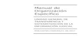 Manual de Organización Específico · 2017-11-07 · ANUAL DE M ORGANIZACIÓN ESPECÍFICO UNIDAD GENERAL DE TRANSPARENCIA Y SISTEMATIZACIÓN DE LA INFORMACIÓN JUDICIAL ÁGINA REGISTRO