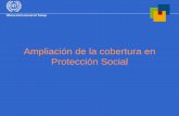 Ampliación de la cobertura en Protección Socialwhite.lim.ilo.org/spanish/260ameri/oitreg/activid/... · El déficit del seguro social • 20 % de las personas (600 milliones) ganan