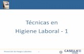 Técnicas en Higiene Laboral - 1 - Casella Escasella-es.com/wp-content/uploads/2015/03/2-EPIs.pdf · •Clase de protección, Identificación del fabricante, clase de óptica, Símbolo