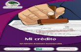 Mi crédito - FUNDESYRAM2020/02/07  · de trabajo al extender operaciones en los municipios de Apaneca, Concepción de Ataco, Jujutla y Guaymango en el occidental departamento de
