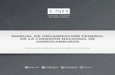 MANUAL DE ORGANIZACIÓN GENERAL DE LA COMISIÓN NACIONAL DE HIDROCARBUROS · 2020-07-13 · Hidrocarburos en México para propiciar la inversión y el crecimiento económico. VISIÓN