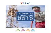 programas sociales 2019 - CChC - Cámara Chilena de la ...€¦ · la construcción, así como los subcontratistas que desempeñen funciones directamente ligadas al rubro. Programas