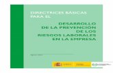 DIRECTRICES BÁSICAS PARA EL - Umivaleumivale.es/dam/web-corporativa/Documentos-prevenci-n-y-salud/Gesti-n-PRL/...Directrices básicas para el desarrollo de la prevención de los riesgos