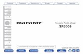 Receptor Audio Visual - Marantzmanuals.marantz.com/SR5009/EU/ES/download.php?filename=/SR50… · Configuración de altavoces y de “Asignar amplif.” 31 Conexión de una TV 39