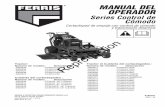 MANUAL DEL OPERADOR - Briggs & MANUAL DEL OPERADOR Tractor: Nأ؛mero de modelo: Descripciأ³n 5900633