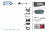 1973 TÁLOGO TÉCNICO · Sensor de monóxido de carbono Sensor de difusión de monóxido de carbono (CO) para sistema COsensor diseñado según la norma europea EN 50545-1 y certificado