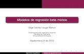Modelos de regresion beta mixtos´ - Facultad de …...Introducci´on Modelos de regresion beta con efectos aleatorios´ Seleccion del modelo y an´ alisis de residuos´ Aplicaci´on