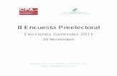 II Encuesta Preelectoral - FOM · 2018-11-09 · Clima político y económico Situación política actual de España ... Preferencia como Presidente del Gobierno . II Encuesta Preelectoral