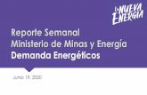 Reporte Semanal Ministerio de Minas y Energía Demanda ...minenergia.gov.co/documents/10192/24211636...diaria por semana Promedio Mes 403,6 447 476 388 253 326 383 150 200 250 300