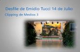 Desfile de Emidio Tucci 14 de Julio - UPM · qué se va a Ilevar la del 2015 y todos los detalles de cada desfile. Emidio Tucci ha abierto la tercera edición de la pasarela de moda