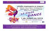 EL CAMPEONATO SE DIVIDIRA EN CUATRO MODALIDADES · 2019-03-26 · 3. bailes de salÓn, bailes latinos . * la organizaciÓn podrÁ unificar especialidades entre las tres primeras modalidades,