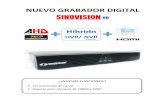 NUEVO GRABADOR DIGITAL · CARACTERÍSTICAS DEL DVR (mod. MFC6018LM) • 8 canales de entrada de video (BNC) • 4 canales de entrada de audio (RCA) • 1 canal de salida de audio