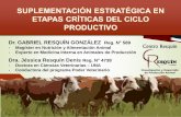 Dr. GABRIEL RESQUÍN GONZÁLEZ Reg. N 589 · 2019-10-15 · necesidades durante situaciones que suponen un desafío para la etapa productiva del animal. Suple nutrientes deficientes