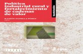 RAMÓN PADILLA PÉREZ · Desarrollo Económico RAMÓN PADILLA PÉREZ Editor Política industrial rural y fortalecimiento de cadenas de valor