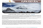TREKKING BALTORO JULIO 2020 · 2020-01-28 · Desde Islamabad nuestra ruta parte hacia el norte a través de la Karakorum Highway, carretera de montaña que enlaza Pakistán y China.