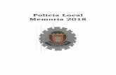 Policía Local Memoria 2018 - tudela.es · asistencia por personas desaparecidas asistencia por persona disminuida, enferma o mayor asistencia a persona menor asistencia por persona