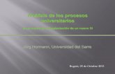 Análisis de los procesos universitarios · Análisis de los procesos universitarios en el marco de la implantación de un nuevo SI Jörg Hormann, Universidad del Sarre Bogotá, 25