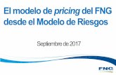 Presentación de PowerPointforocolombia.redegarantias.com/.../taller2-2.pdf · 2019-09-03 · Pricingen el FNG –Estabilización Modelo de pricing desarrollado in-house (Cadenas
