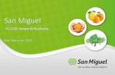 Presentación de PowerPoint - San Miguel · 2020-03-27 · Limón Citrico dulce Uva Palta Total 12M 2017 12M 2018. 16 Alimentos procesados Ventas Volúmenes procesados Distribución