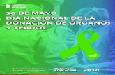 30 de mayo DONACIÓN ORGANOS - igualdadycalidadcba.gov.ar€¦ · La donación de órganos es la remoción de órganos o tejidos del cuerpo de una persona que ha fallecido recientemente