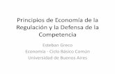 Principios de Economía, Regulación y Defensa de la Competencia · Contenidos de la presentación 1. El mercado y la eficiencia - Fallas de mercado 2. Regulación de Monopolios Naturales