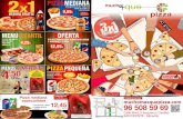SAN VICENTE-2019-01 Pizza mediana especialidad … · 2020-04-22 · Hazte la pizza a tu gusto PEQUEÑA MEDIANA FAMILIAR 2 PISOS (M) BORDER CHEESE HASTA 3 INGREDIENTES 8,15€ 14,05€