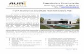 FICHA TECNICA DE MODULOS PREFABRICADOS AURIauritechnik.pe/wp-content/uploads/2020/05/...ambientes en el futuro es mas fácil) Ingeniería y Construcción Central: (511) 724 6383 /+