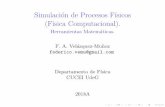 Simulaci on de Procesos F sicos (F sica Computacional). fvelazquez/cursos/fiscom/cap2.pdfآ  Simulaci