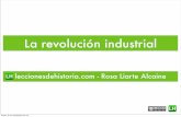 La revolución industrialleccionesdehistoria.com/4ESO/UD/Rev-Industrial.pdf · 2012-11-05 · 1. La 1ª revolución industrial 1.1. Factores • Crecimiento de la población: La población
