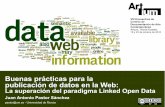 Buenas prácticas para la publicación de datos en la …Vitoria-Gasteiz, 19 y 20 de octubre de 2016 9 / 36 SPARQL La sentencias RDF de un conjunto de datos pueden almacenarse en un
