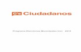 Programa Marco 2015 - Ciudadanos (Cseuskadi.ciudadanos-cs.org/wp-content/uploads/sites/45/2015/05/Pro… · Ciudadanos (C’s) Programa Elecciones Muncipales Irún 2015 Subsecretaría
