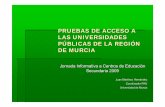 PRUEBAS DE ACCESO A LAS UNIVERSIDADES PÚBLICAS DE LA … · Comisión Organizadora de las Pruebas de Acceso a las Universidades Públicas de la Región de Murcia Estructura de la
