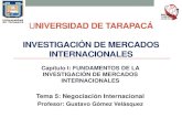 Universidad de Tarapacá Investigación de Mercados ...biblioteca.iplacex.cl/RCA/Negociación internacional.pdf · INVESTIGACIÓN DE MERCADOS INTERNACIONALES Tema 5: Negociación