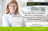 Ley del ISR Personas Morales (Ingresos, Deducciones, Pagos y … · 2020-06-09 · 3. Factores de actualización 4. Definiciones Persona moral Acciones y accionistas Sistema financiero